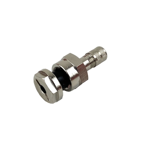 Group 31 Valve, Tire, Nickel Plated Brass Air W/ Grommet-Metric, 1.26 In. Height, 9.7Mm Hole 17-552V